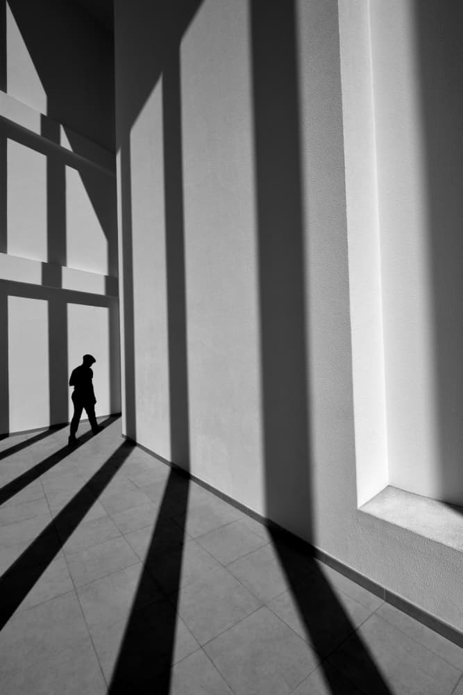 Solitary Man Shadows by Florentinus Joseph — canvas wall art