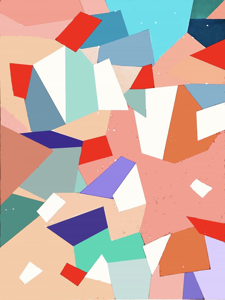 Vibrant Geometric Shapes by Vanessa Ryan — canvas wall art