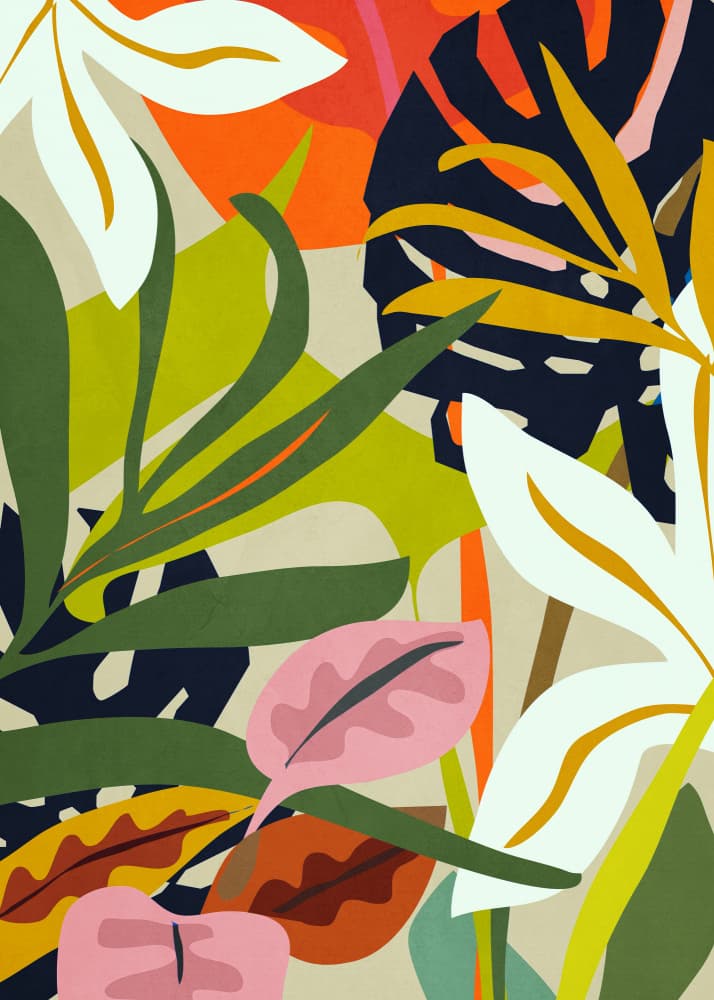 Vibrant Tropical Foliage