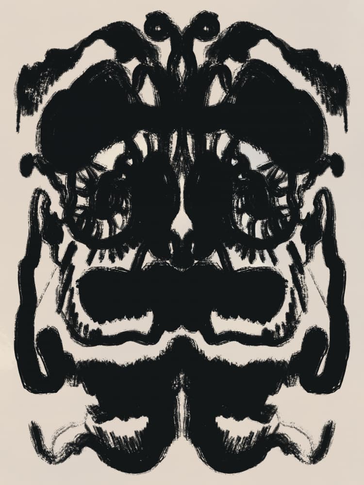 Rorschach Inkblot Test by Little Dean — canvas wall art