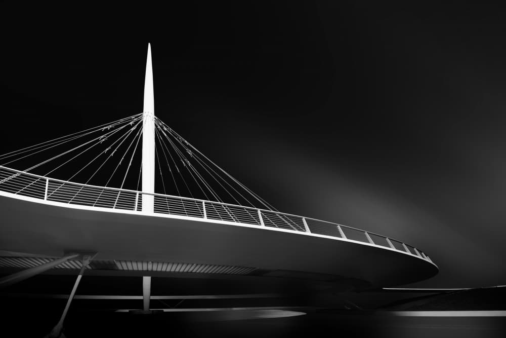 Sleek Urban Bridge by Greetje van Son — canvas wall art