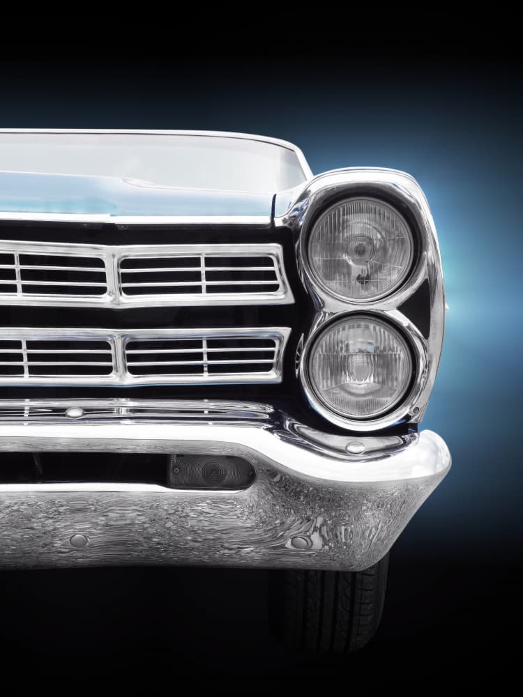 Retro Car Front by Beate Gube — canvas wall art