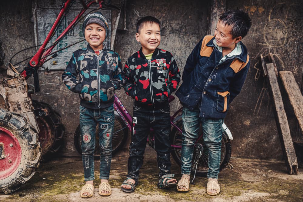 Three Happy Friends by Marco Tagliarino — canvas wall art