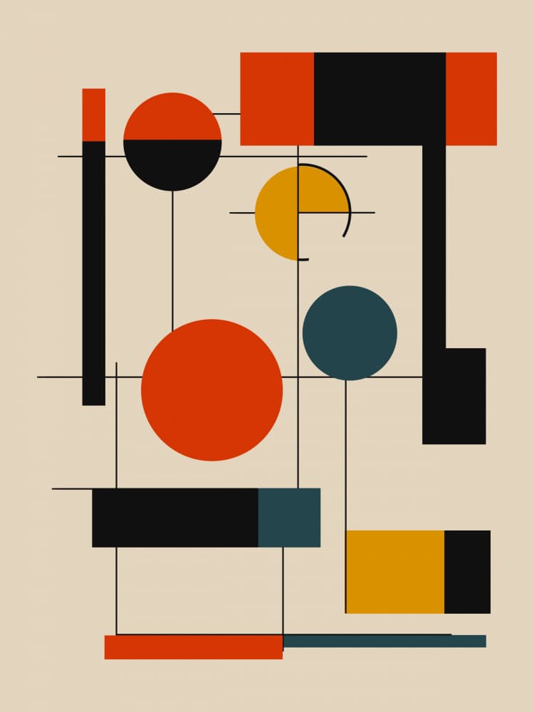 Abstract Geometric Forms by Little Dean — canvas wall art