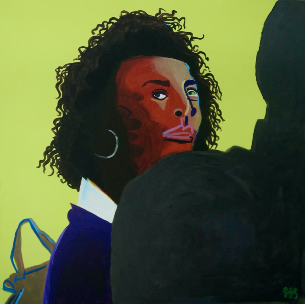 Vibrant Woman Gaze by Steve Spencer — canvas wall art