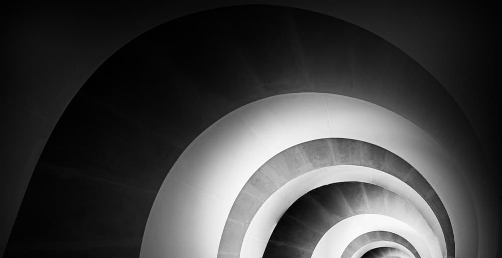 Modern Spiral Staircase by Maurits De Groen — canvas wall art