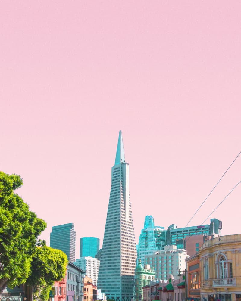 Pyramid in the City by Tom Windeknecht — canvas wall art