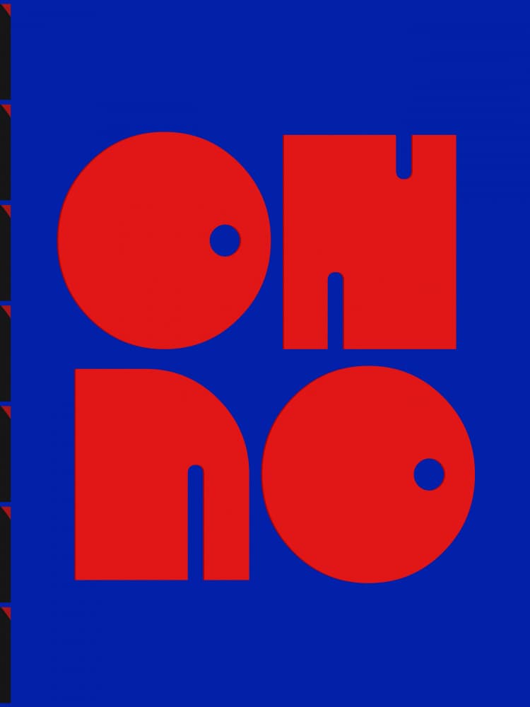 Bold Letters, Blue Background by Emel Tunaboylu — canvas wall art