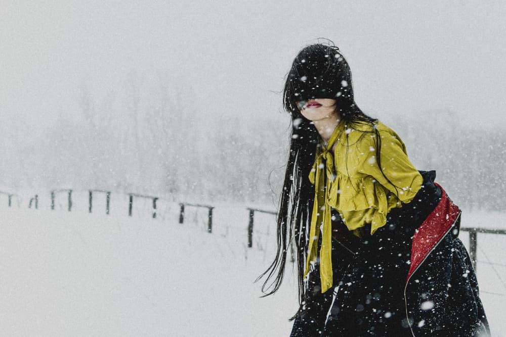 Mysterious Winter Fashion by Kurosaki Sangan — canvas wall art