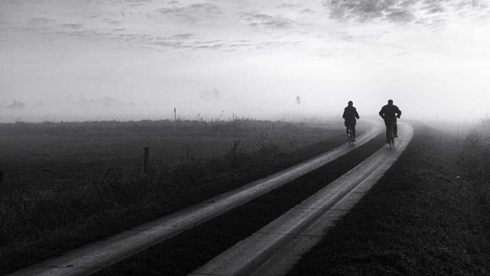 Misty Morning Ride by Andreas Klesse — canvas wall art