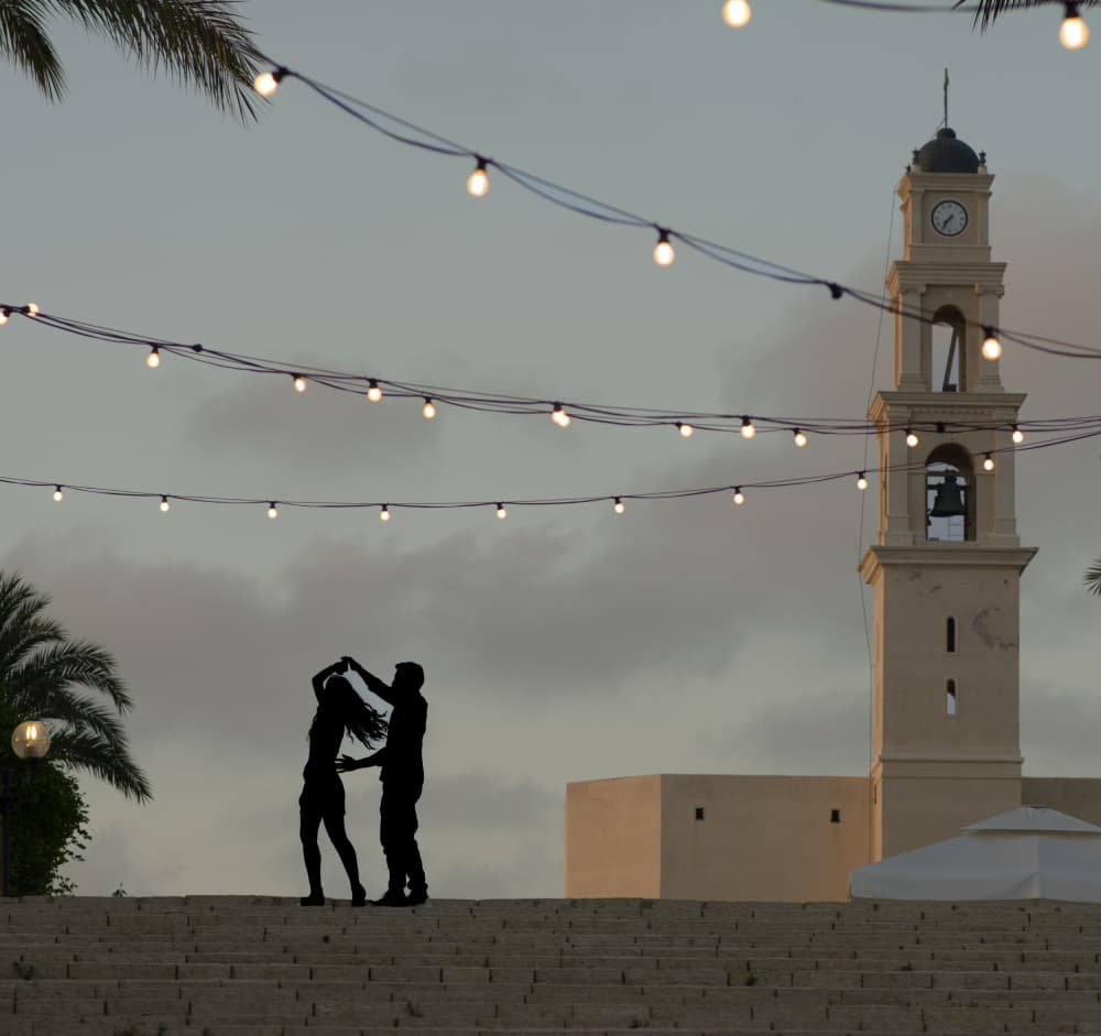 Romantic Evening Dance by Itzik Einhorn — canvas wall art
