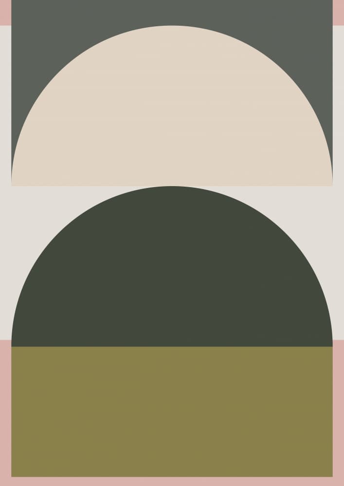 Modern Color Block Arches by Nilesh Kulkarni — canvas wall art