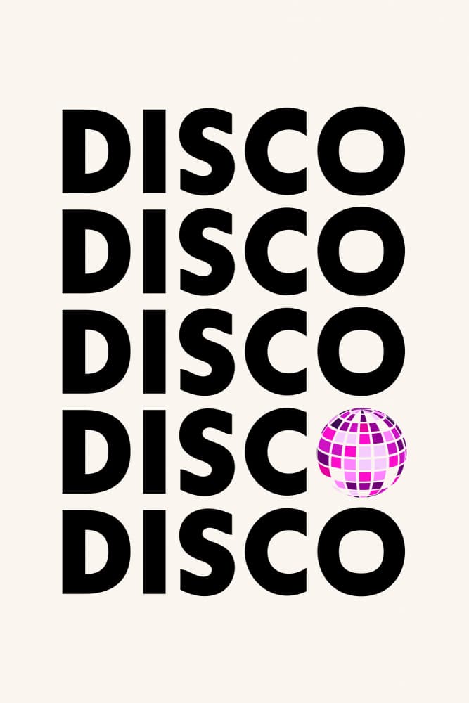 Pink Disco Party by Frankie Kerr-Dineen — canvas wall art