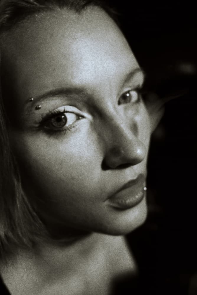 Intense Female Gaze by Steffen Lauterbach — canvas wall art
