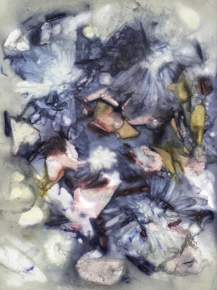 Ethereal Blue Abstract by kathrinmay — canvas wall art