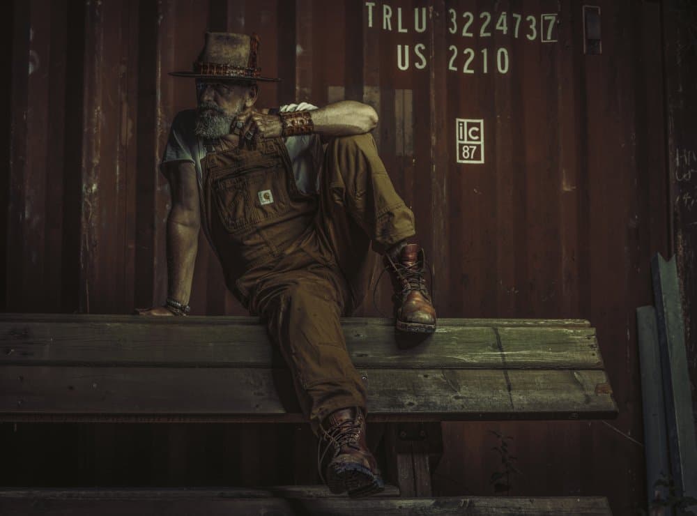 Rugged Man in Overalls by gNo — canvas wall art