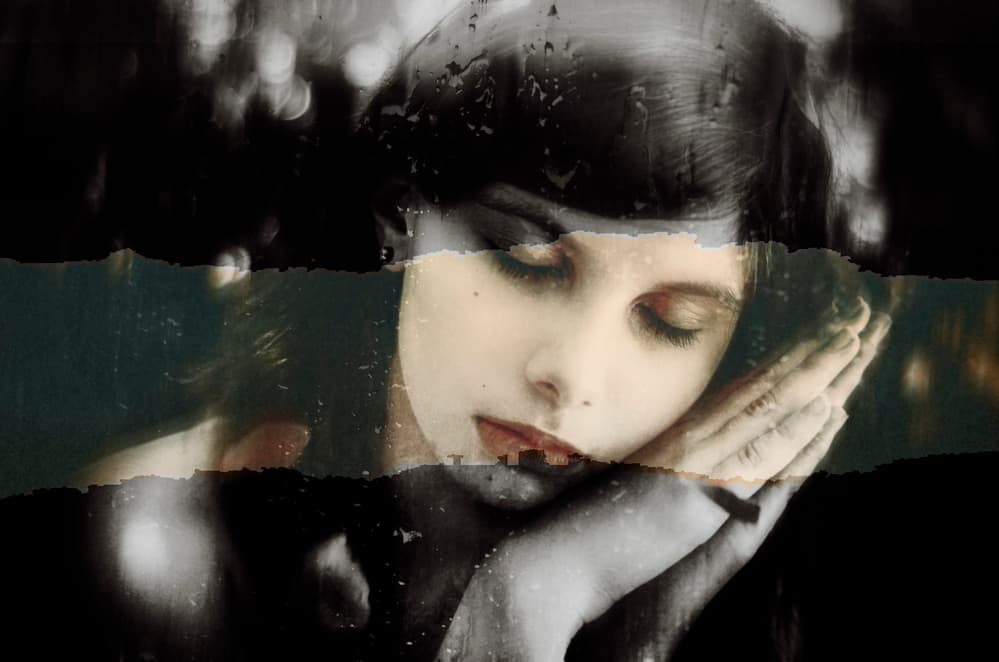 Serene Sleeping Woman by Desislava Ignatova — canvas wall art