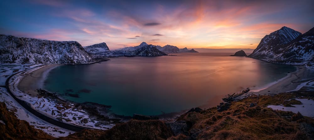 Winter Bay Twilight by Wojciech Kruczynski — canvas wall art