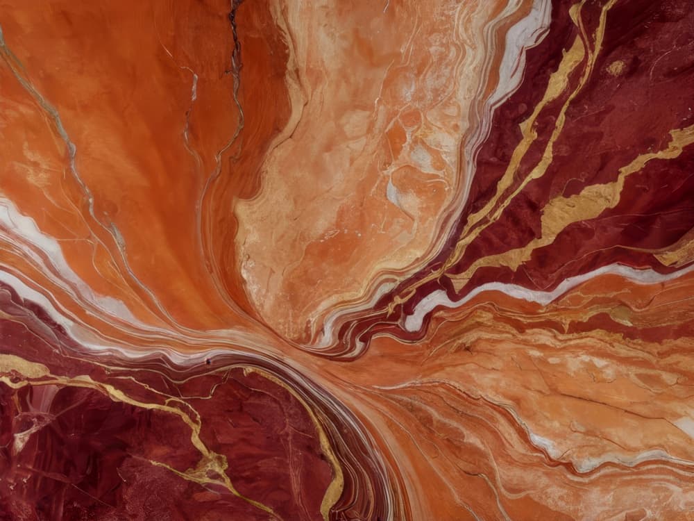 Crimson Gold Swirl by Alpenglow Workshop — canvas wall art