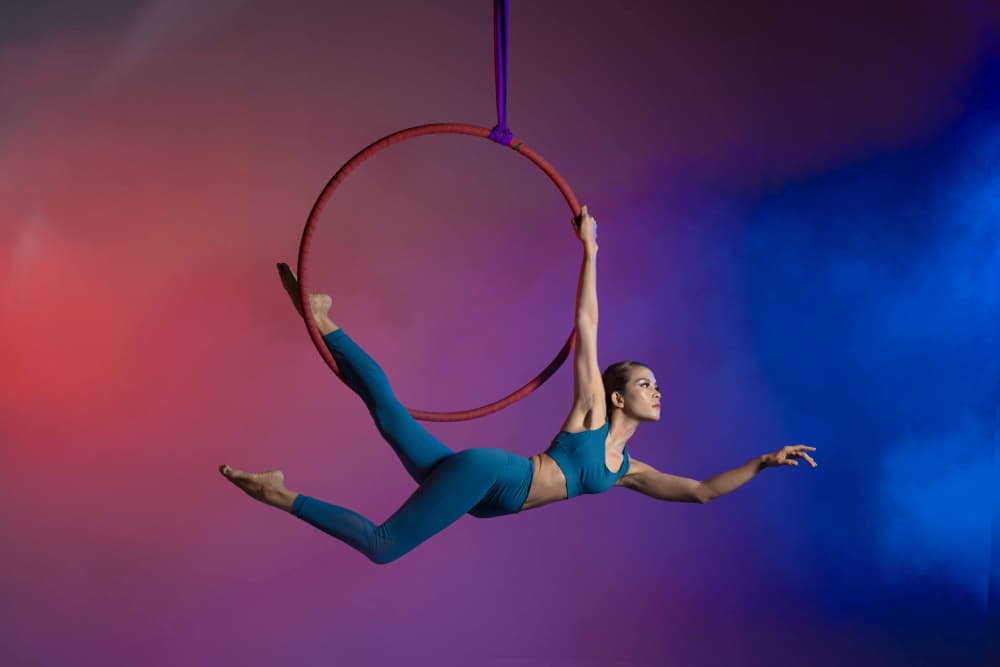 Graceful Aerialist Pose by Agus Adriana — canvas wall art