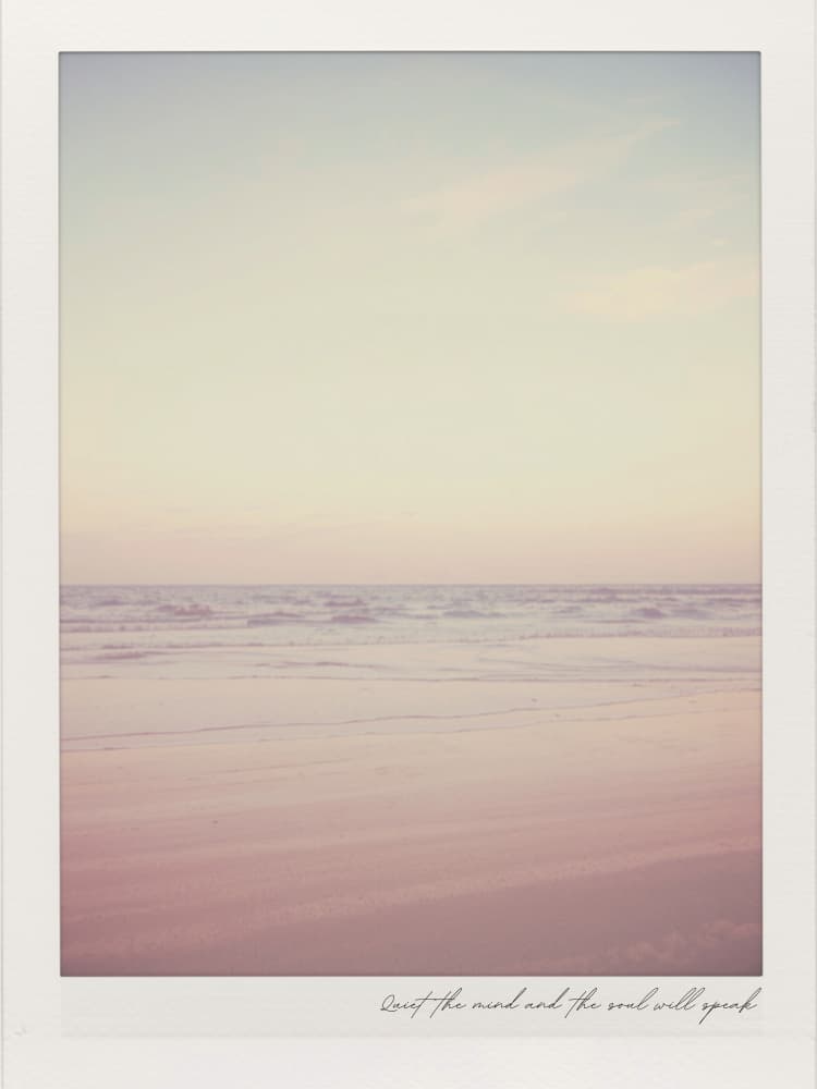 Serene Pastel Beach by Ohkimiko — canvas wall art