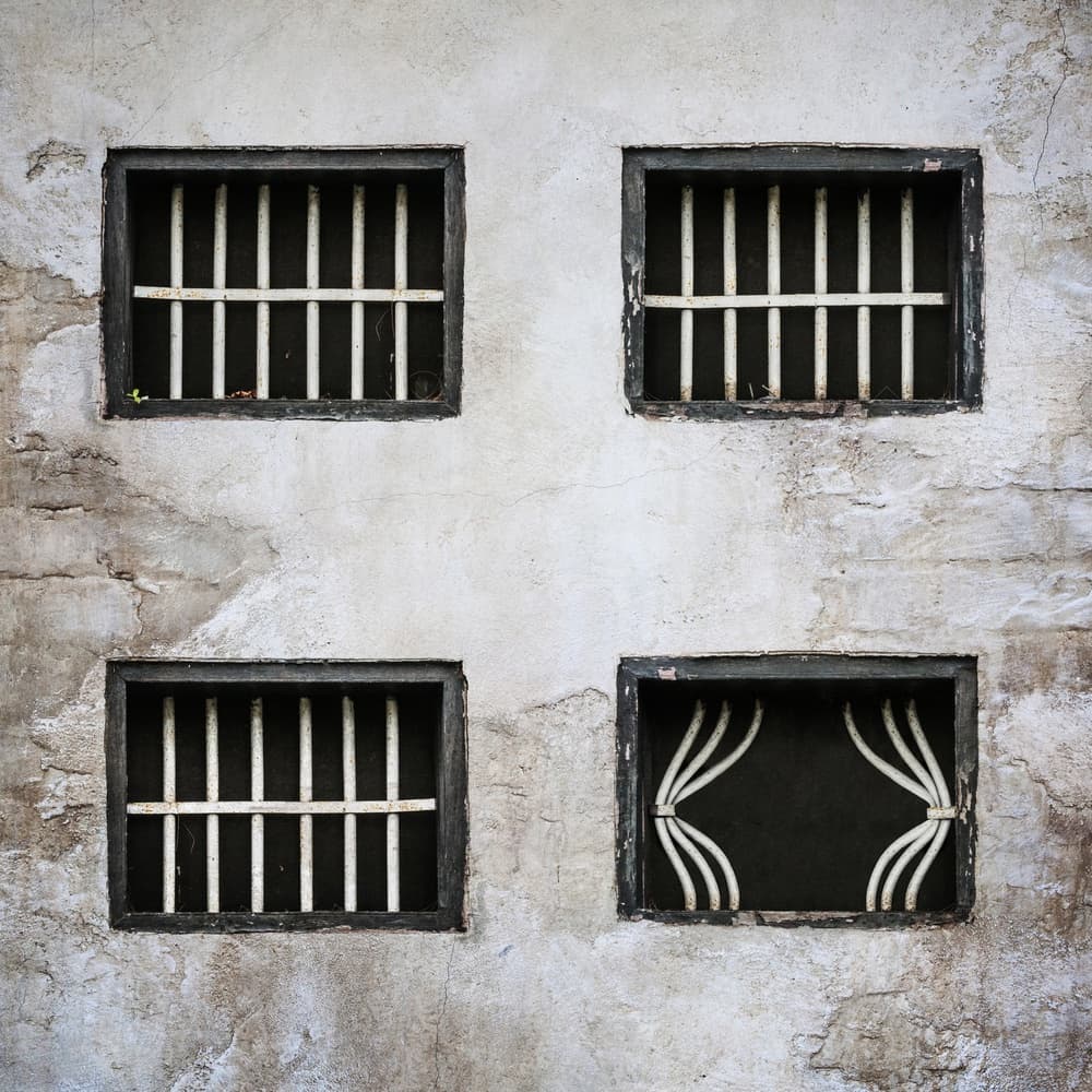 Grungy Window Bars by Sebastien DEL GROSSO — canvas wall art