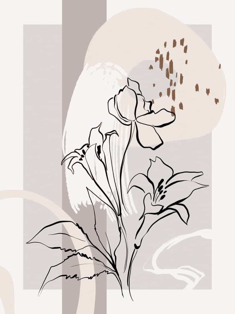Floral Elegance by Treechild — canvas wall art