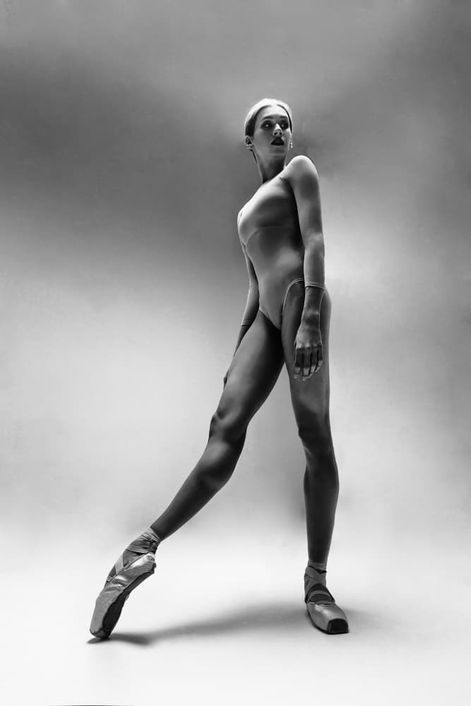 Ballerina on Pointe by Alexandr — canvas wall art