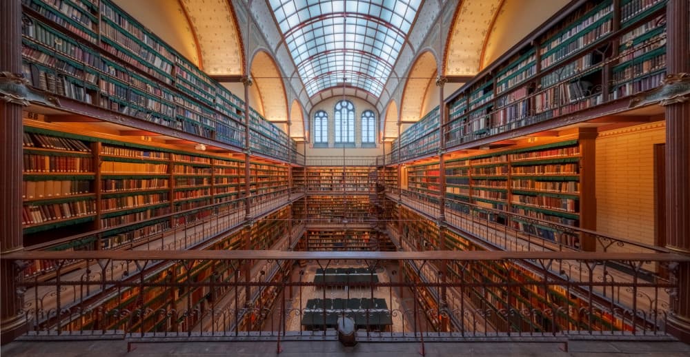 Grand Old Library by Daniel Viñe — canvas wall art