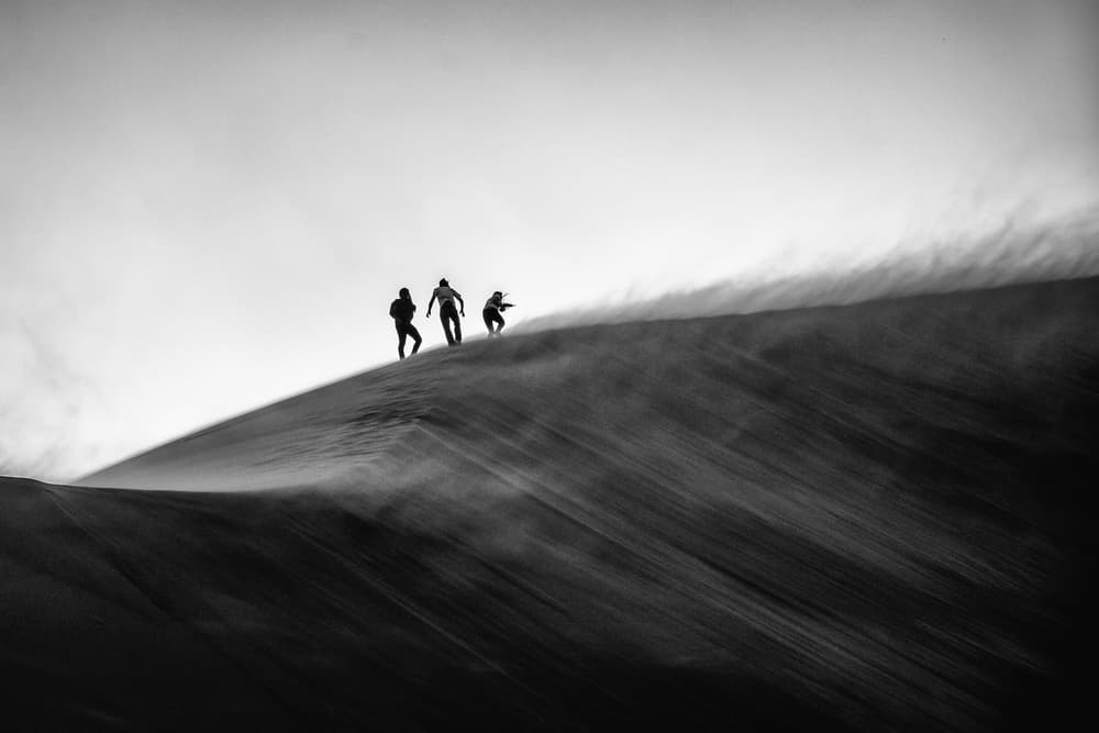 Climbing the Wind Dune by Rainer Inderst — canvas wall art