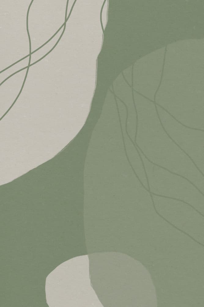 Organic Green Shapes by Dina Dankers — canvas wall art