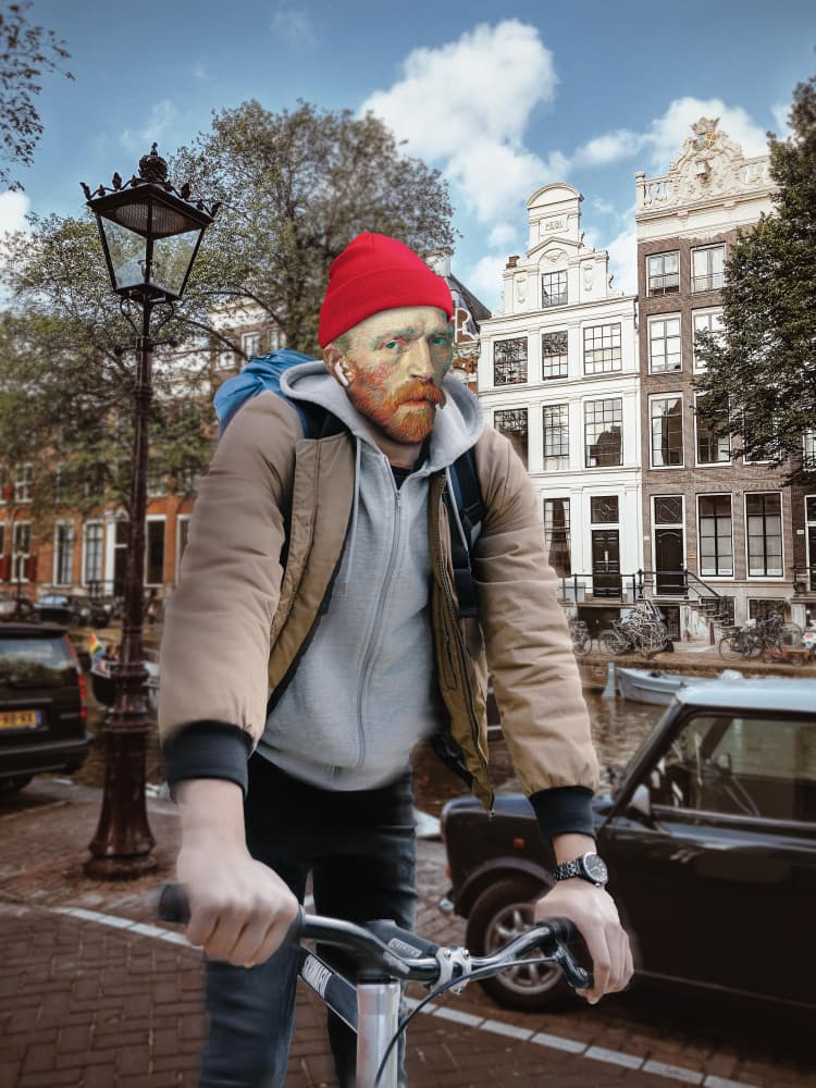 Vincent In Amsterdam by Dikhotomy — canvas wall art