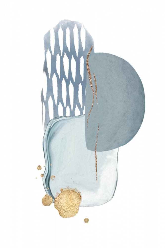 Abstract Blue Serenity by Sally Ann Moss — canvas wall art