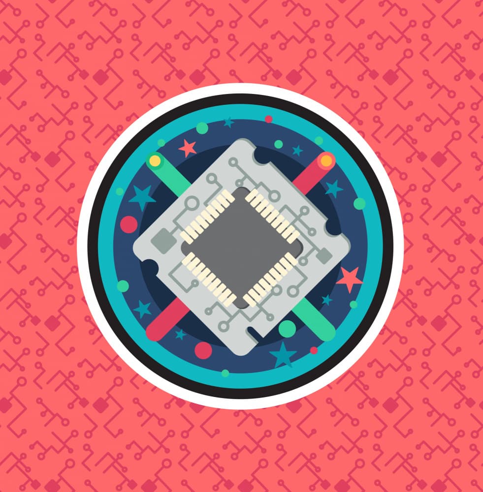 Digital Processor Art by Marika Barsrsind — canvas wall art