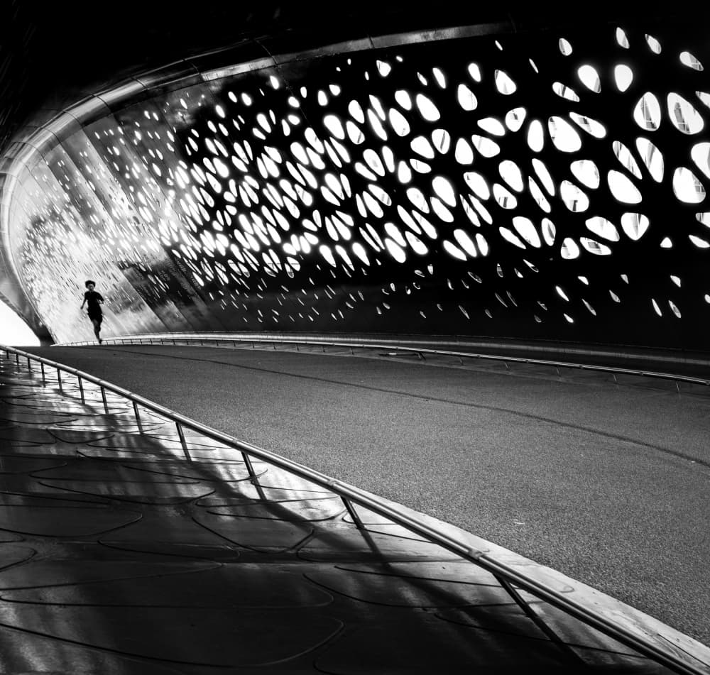Running by Jean Vandijck — canvas wall art