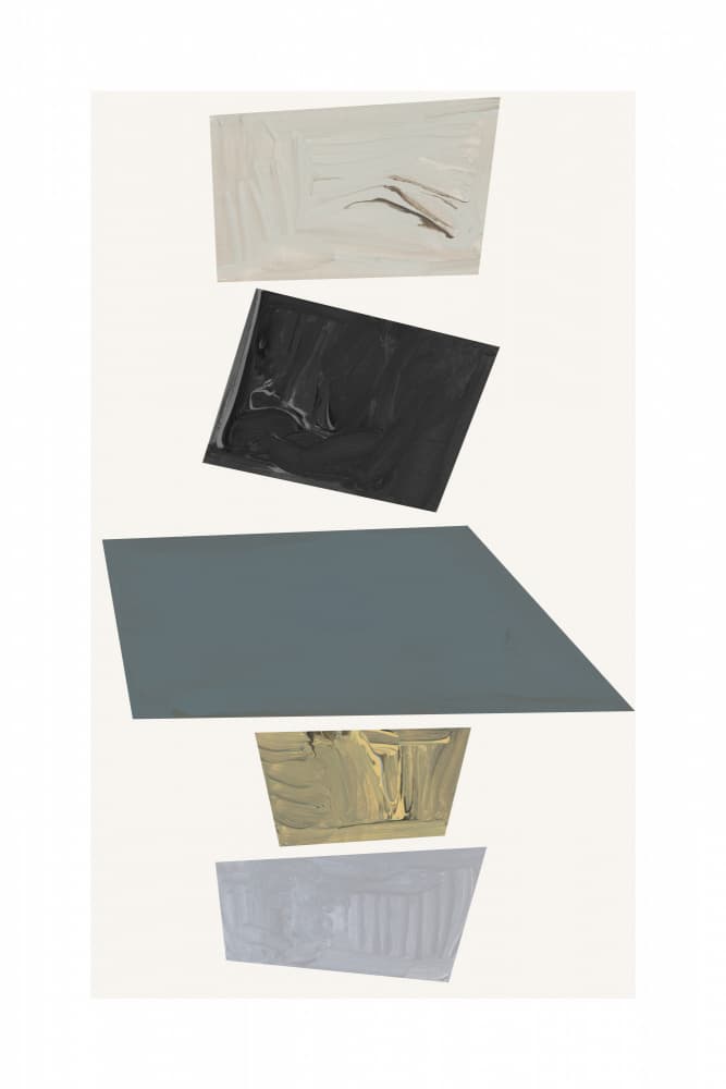 Stacked Geometric Forms by cartissi — canvas wall art