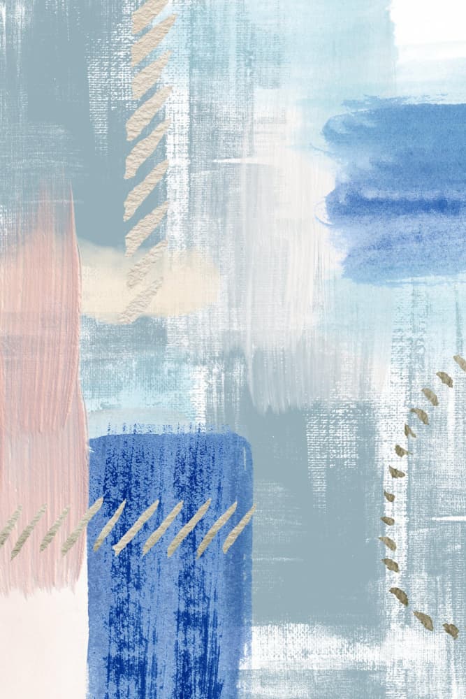 Muted Coastal Abstract by Sally Ann Moss — canvas wall art