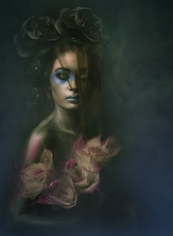 Mysterious Floral Beauty by Debarghya Mukherjee — canvas wall art
