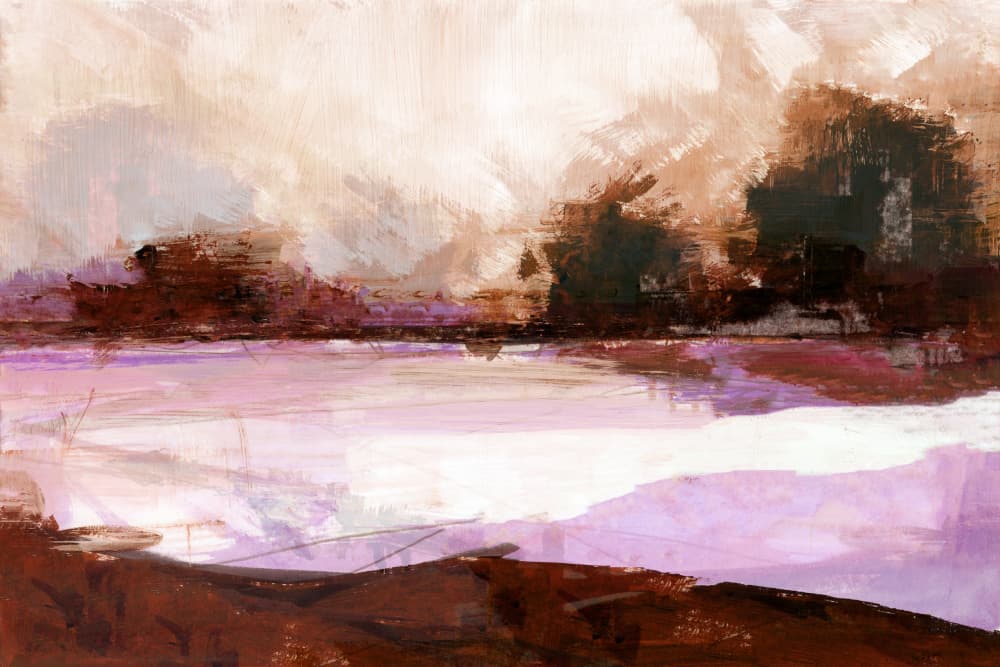 Purple Haze Landscape by cartissi — canvas wall art