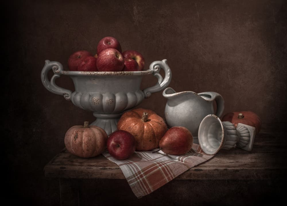 Rustic Harvest Still Life by Margareth Perfoncio — canvas wall art