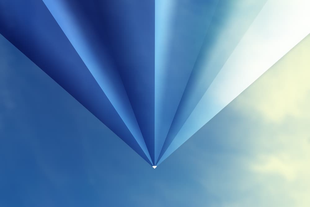 Serene Blue Gradient by Marc Huybrighs — canvas wall art