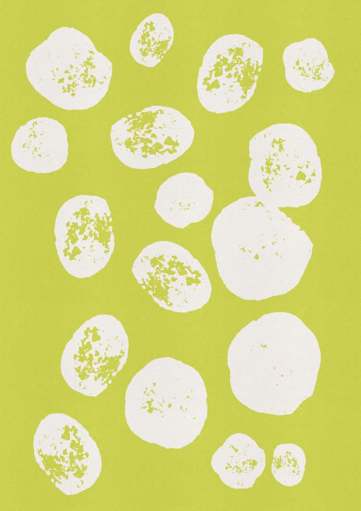 Organic Green Shapes by Nicholas — canvas wall art