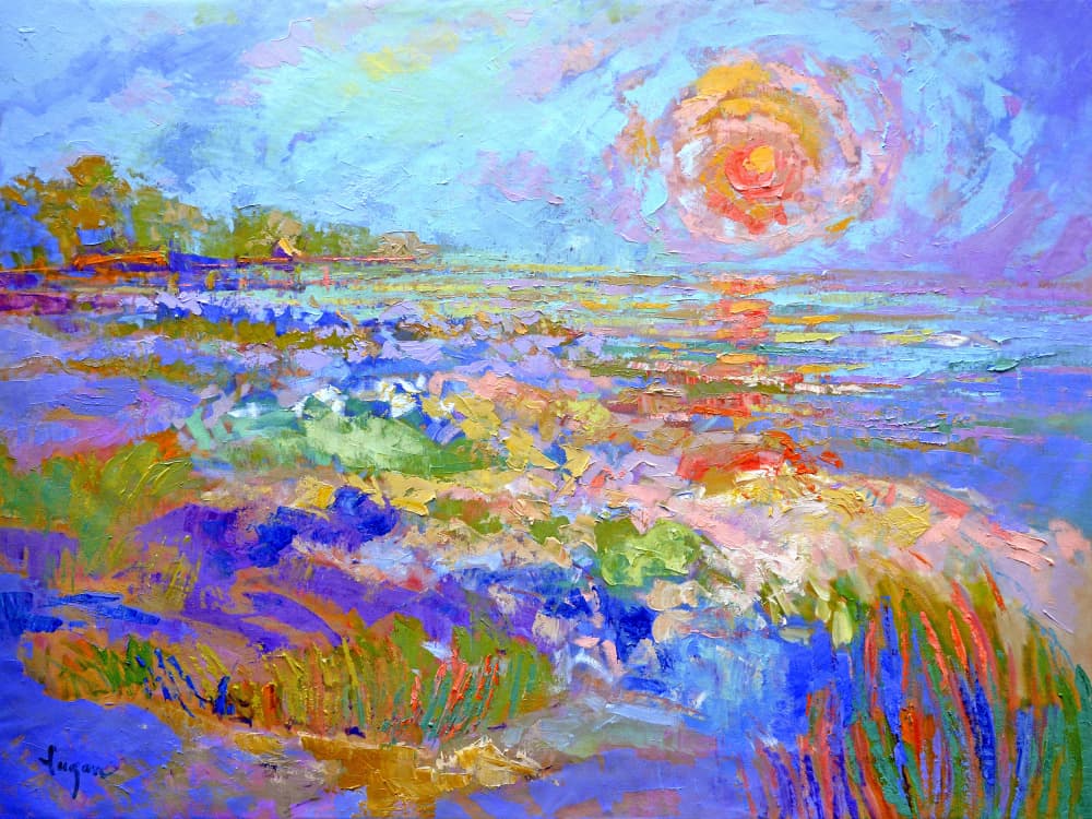 Vivid Horizon Glow by Dorothy Fagan — canvas wall art