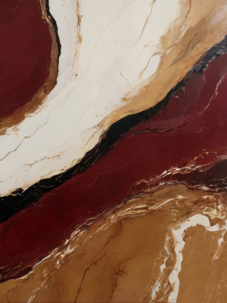 Red Gold Liquid Marble by Alpenglow Workshop — canvas wall art