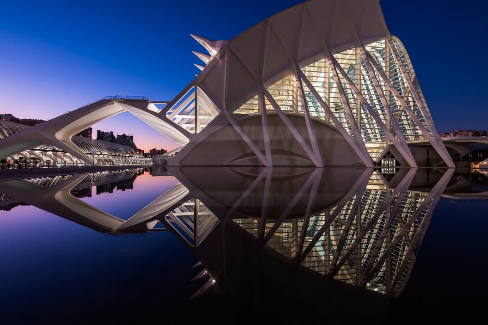 Blue Hour Architecture by iuliana pasca — canvas wall art
