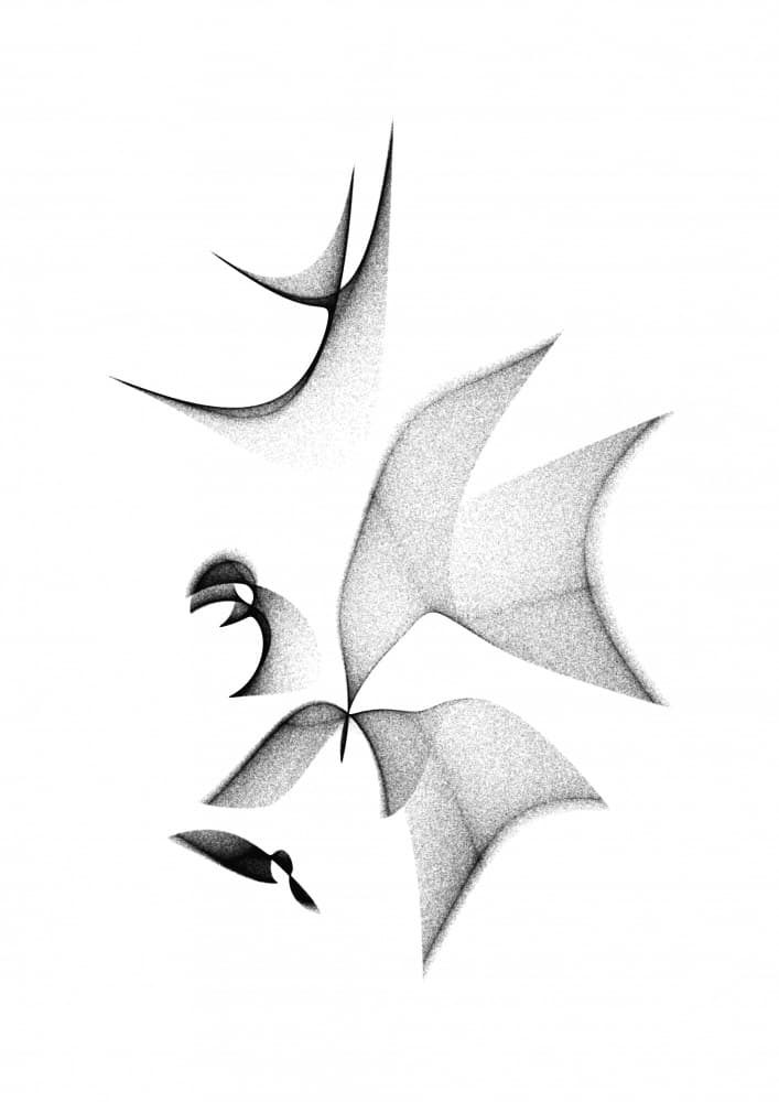 Dynamic Flowing Shapes by AV11 — canvas wall art