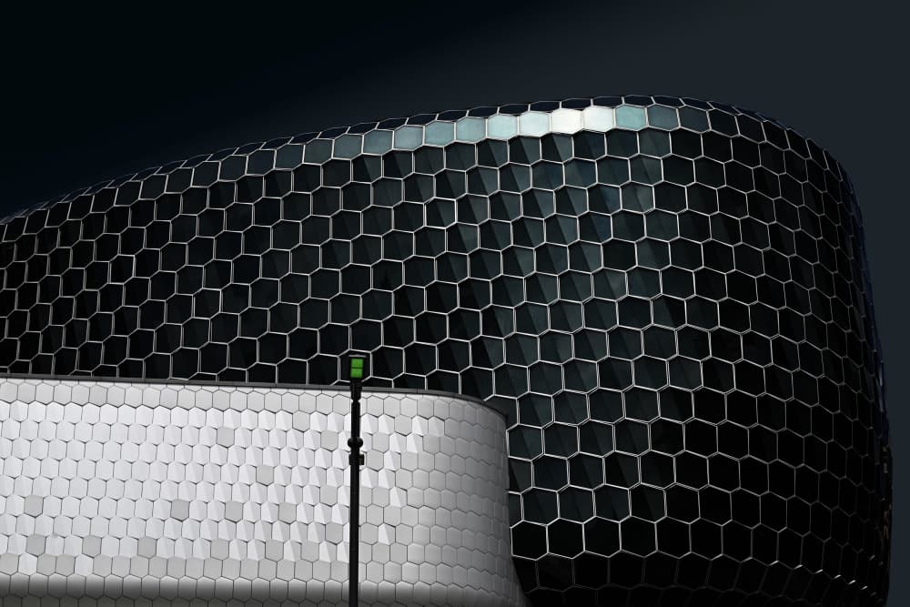 Dark Geometric Architecture by konglingming — canvas wall art