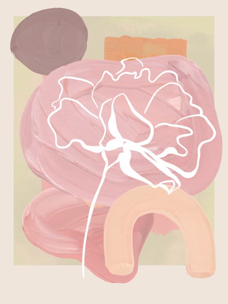 Abstract Blossoms by Treechild — canvas wall art