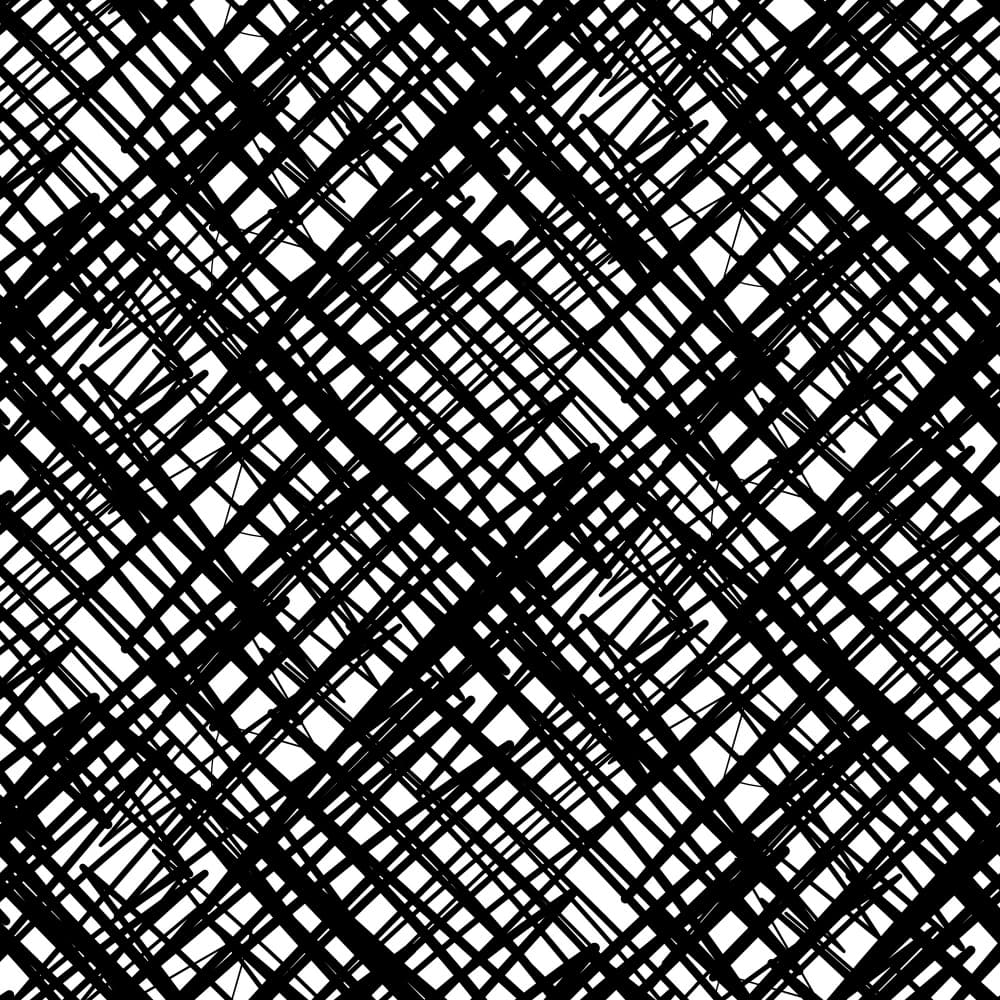 Monochrome Hatch Texture by Marika Barsrsind — canvas wall art