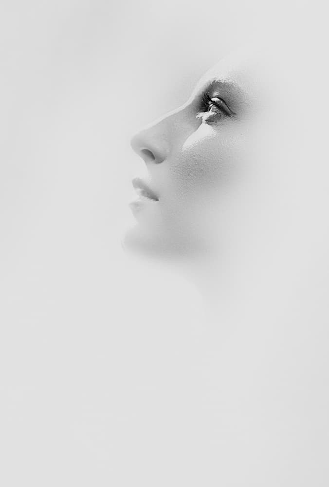 Serene Female Profile by Toni Fidanza — canvas wall art